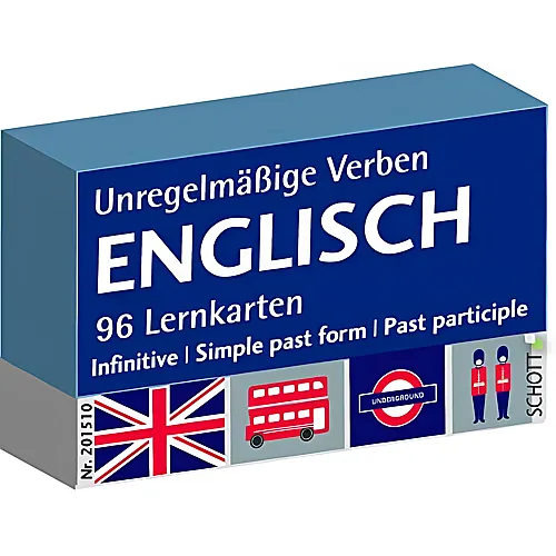 Schott Verlag Karteikarten Englisch unregelm�ssige Verben