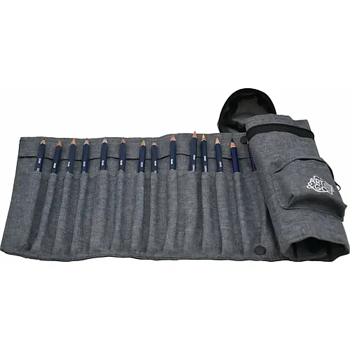 Graph'it Art & GO Trousse Roll'n Zip Pour 24 Crayons 22cm