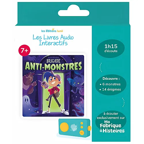Lunii Album Audio Interactif Brigade Anti-monstres
