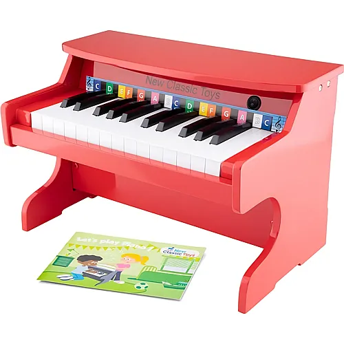 Elektronischer Piano mit 25 Tasten Rot