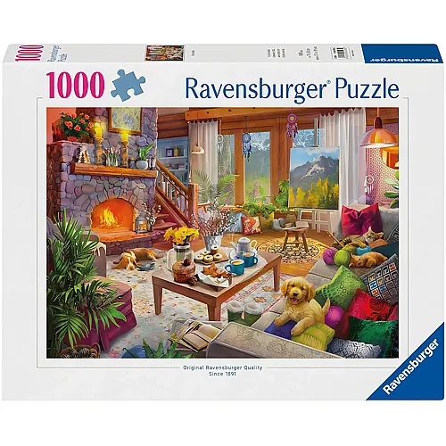 Ravensburger Puzzle Cozy Cabin - 1000 Teile