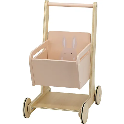 Trixie Einkaufswagen aus Holz Hase