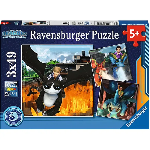 Ravensburger Puzzle Dragons: Die 9 Welten (3x49)