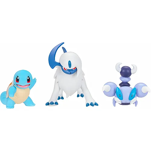 Jazwares Pok�mon PKW4096 - Battle Figure Set - Schiggy, Skorupi, Absol, offizielles Figuren Set