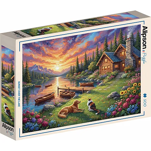 Alipson Puzzle Puzzle 500 Teile Sonnenuntergang �ber dem See