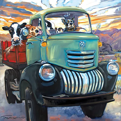 SunsOut Puzzle Connie T. Townsend Working Stiffs - 500 Teile