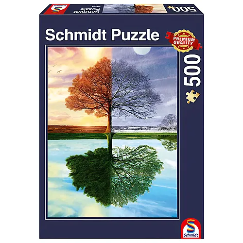 Schmidt Puzzle Jahreszeiten-Baum (500Teile)