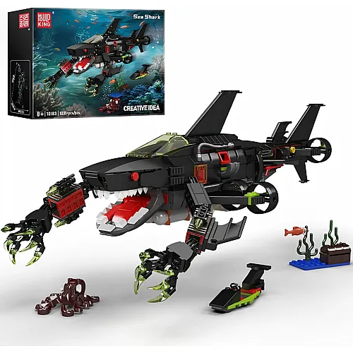 Mould King Creative Idea Sub Shark Unterwasserwelt-Set 10183