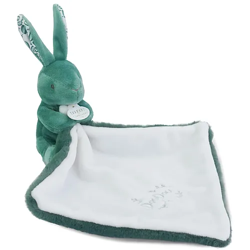 Doudou et Compagnie Hase mit Schmusetuch Salbeigr�n - 10 cm