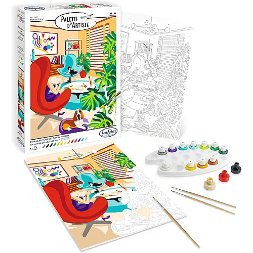 Sentosphere Palette d'Artiste Malen nach Zahlen Das Wohnzimmer