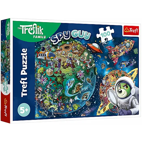 Puzzle 100 Teile Die wunderbare Familie Treflik