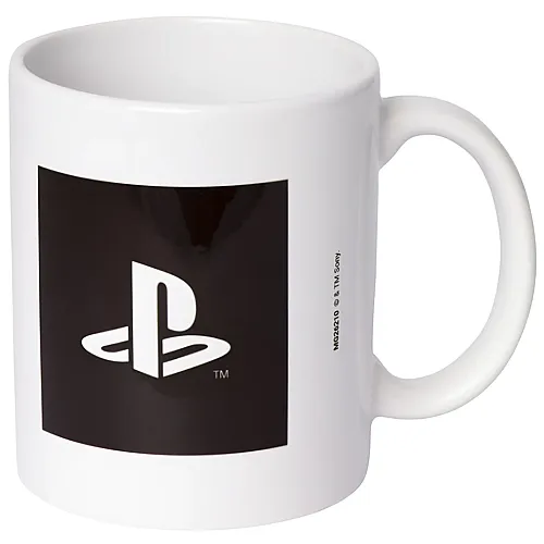Playstation Logo schwarz-weiss - Tasse 315ml