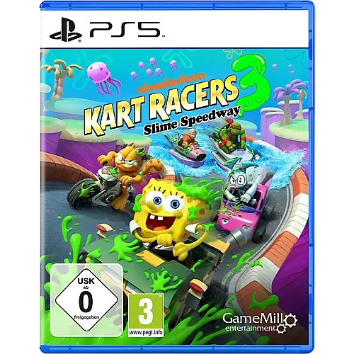 GameMill PS5 Spongebob Nickelodeon Kart Racers 3 - Slime Speedway