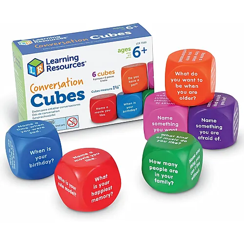 Learning Resources Gespr�che-Bilderw�rfel, ab 6 Jahren, Story Cubes Kinder f�r Wortschatz & Sozialkompetenz, Erz�hlw�rfel Spiel mit 6