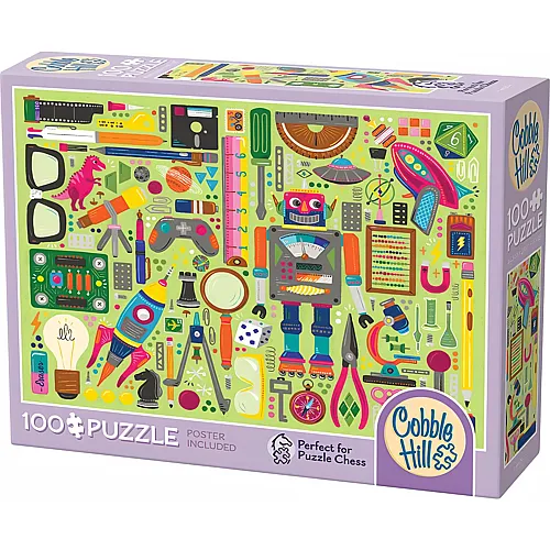 Cobble Hill Puzzle 100 Teile XXL Teile - Nerdy Junk Drawer