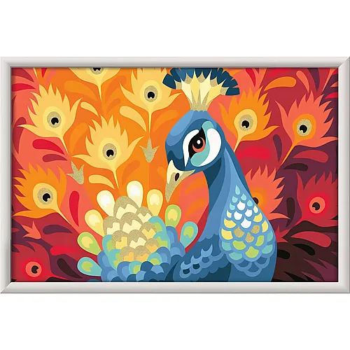 Ravensburger CreArt Malen nach Zahlen - Stolzer Pfau