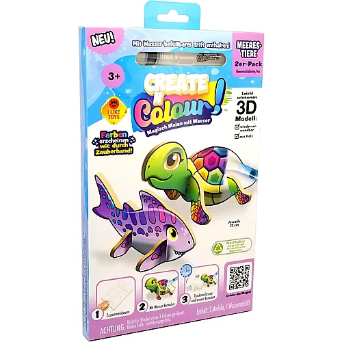 Bauer Create N Colour Meerestiere - Schildkr�te & Hai
