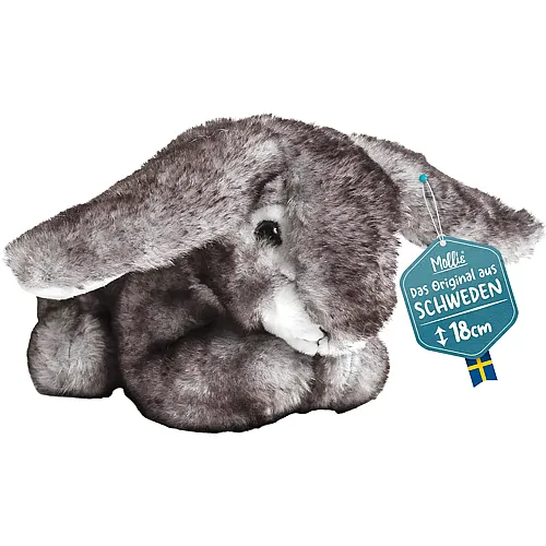 Mollis Kuschelhase Schwarz - 18 cm