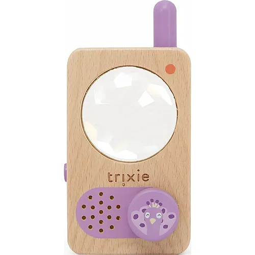 Trixie Walkie-Talkie aus Holz Pfau