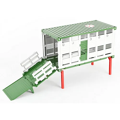 Bruder Tiertransport Wechselbr�cke Gr�n