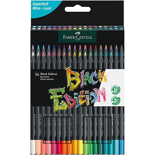 Faber-Castell Farbstifte Black Edition (36Teile)