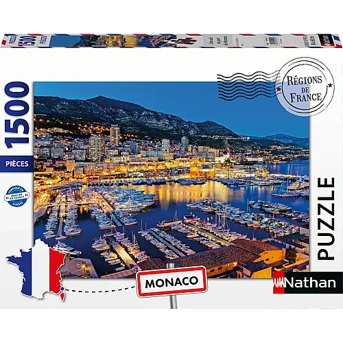 Nacht �ber dem Hafen von Monaco 1500Teile
