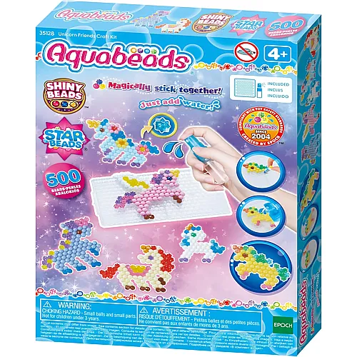 Aquabeads Einhorn Freunde Bastelset (500Teile)