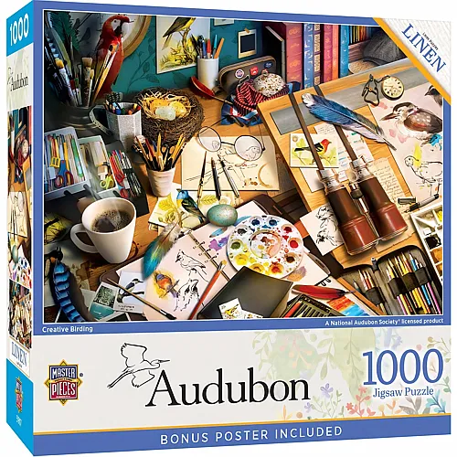 Master Pieces Puzzle Audubon Kreative Vogelbeobachtung - 1000 Teile