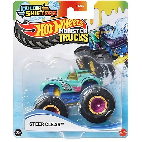Hot Wheels Monster Trucks Color Shifters Steer Clear - 1:64