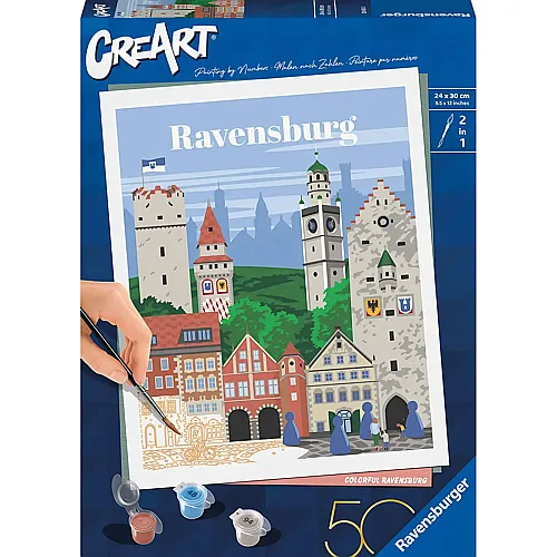 Ravensburger CreArt Farbenfrohes Ravensburg