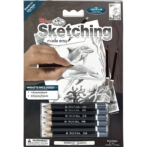 Royal & Langnickel R&l Sketching Mni Les Dauphins 14x20cm
