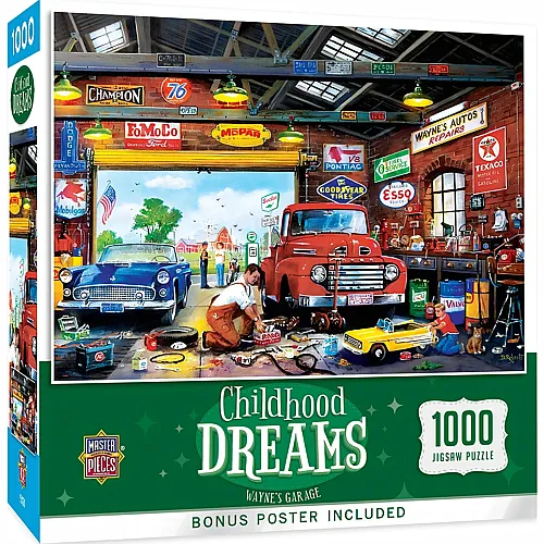 Master Pieces Puzzle Childhood Dreams Wayne's Garage (1000Teile)