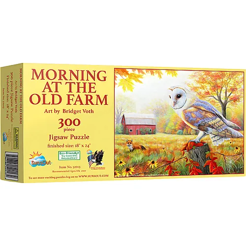 SunsOut Puzzle Morgen auf dem alten Bauernhof - 300 Teile