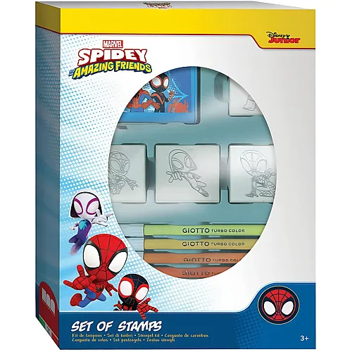 Multiprint Spiderman Spidey-Stempelset mit 4 Stempeln