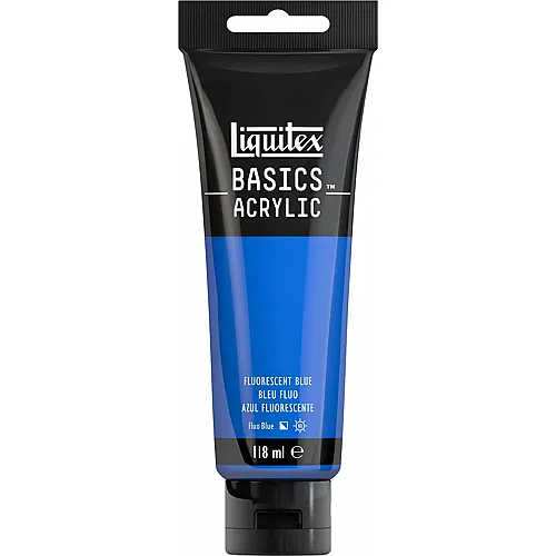 Liquitex Lqx Basics Acrylfarbe 118ml Tube Blau Fluo