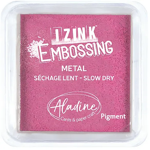 Stempelkissen M Pink Metall