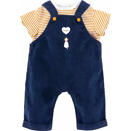 Corolle T-Shirt und marineblauer Overall - 36 cm
