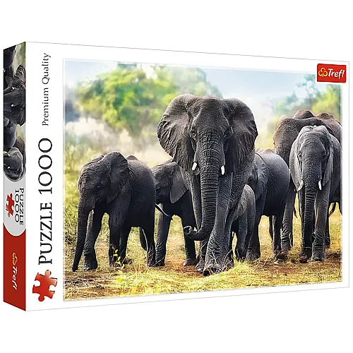 Trefl Puzzle Afrikanische Elefanten (1000Teile)