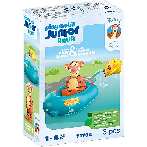 PLAYMOBIL Junior Aqua Winnie Pooh Tiggers Schlauchbootfahrt (71704)
