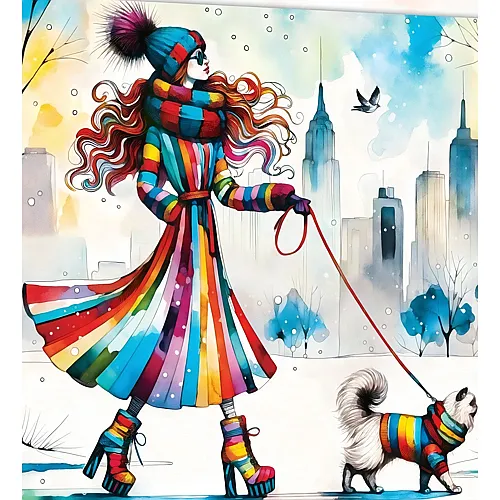 Master Pieces Puzzle Catwalk Couture Fashionista und Samtpfote - 1000 Teile