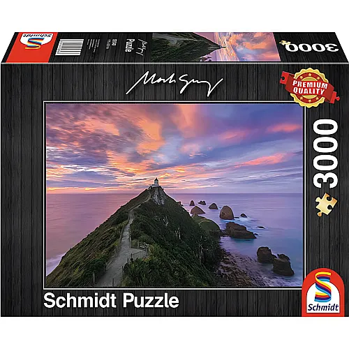 Schmidt Puzzle Mark Gray Nugget Point Lighthouse New Zealand (3000Teile)