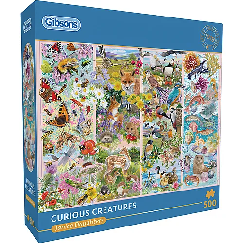 Gibsons Puzzle Janice Daughters Neugierige Kreaturen - 500 Teile