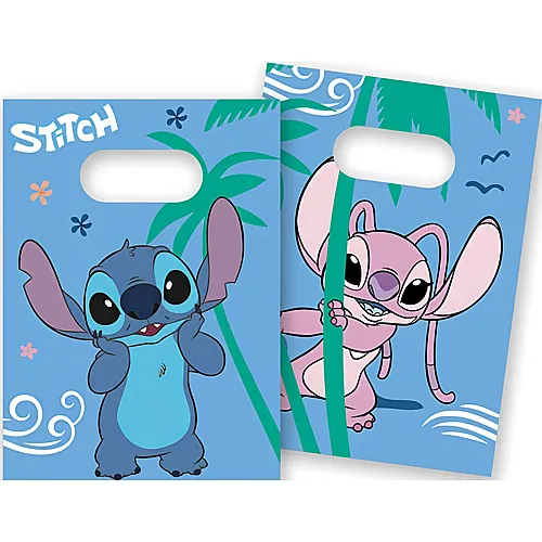 Partybeutel Stitch aus Papier 4Teile