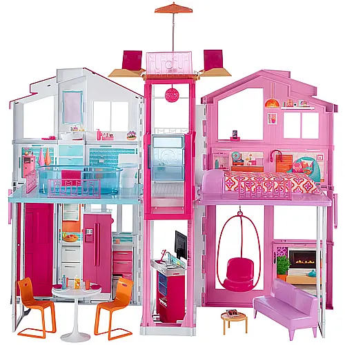 Barbie Puppenhaus 3-Etagen Stadthaus
