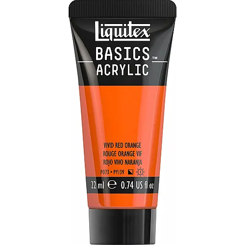 Liquitex Lqx Basics Acrylfarbe 22ml Tube Rotorange Leuchtend