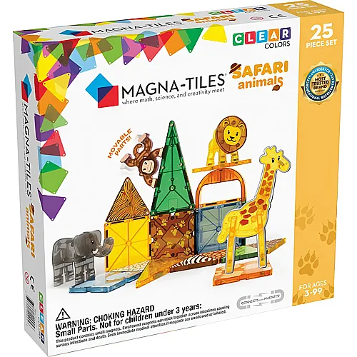Magna-Tiles Safari-Tiere Set (25Teile)
