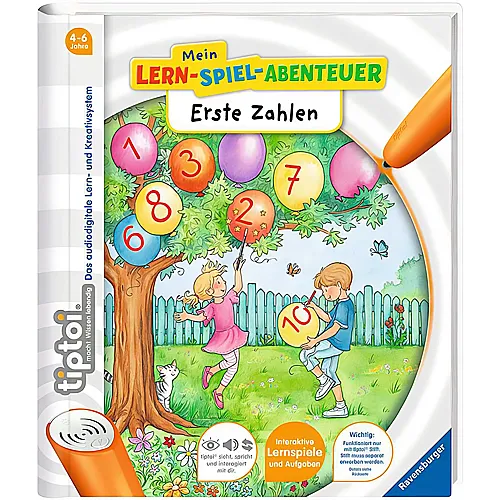 Ravensburger tiptoi Mein Lern-Spiel-Abenteuer Erste Zahlen Lernbuch