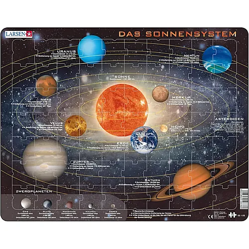 Larsen Puzzle Das Sonnensystem - 70 Teile