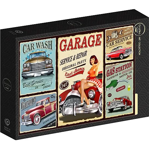 Grafika Puzzle Art Collection Retro Car Service - 500 Teile