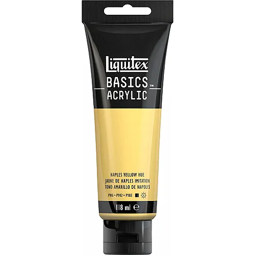Liquitex Lqx Basics Acrylfarbe 118ml Tube Neapelgelfb Farbton